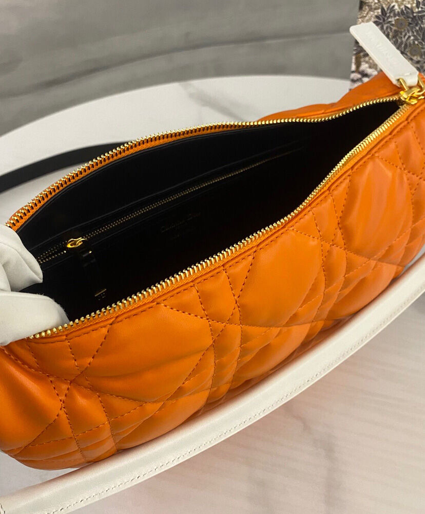 Christian Dior Vibe Medium Leather Bag Orange